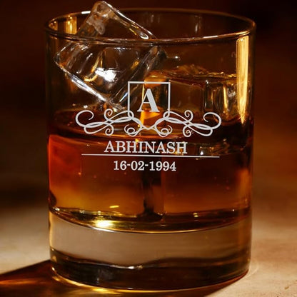 Personalized Name engraved Whiskey Glasses