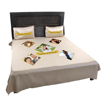 Personalized-Photo-Bed-Sheet-for-Couple-Beige
