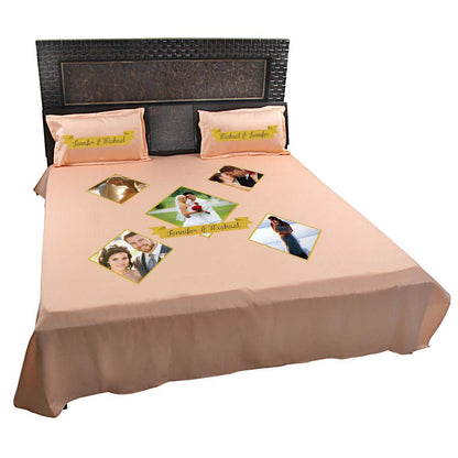 Personalized-Photo-Bed-Sheet-for-Couple-Peach