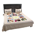 Personalised Photo Bedsheet for Family with Pillow Covers