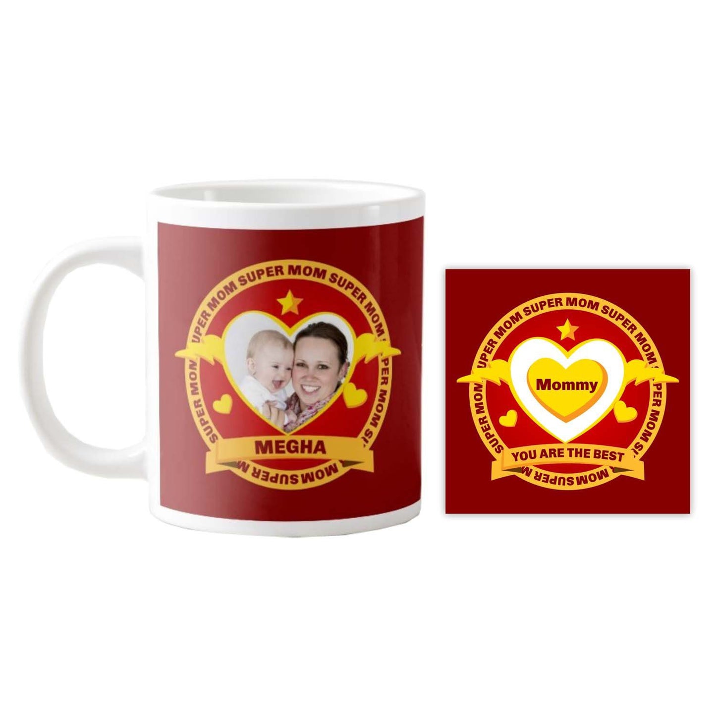 Personalized-Super-Mom-You-Are-The-Best-Mummy-Mug-With-Coaster-2