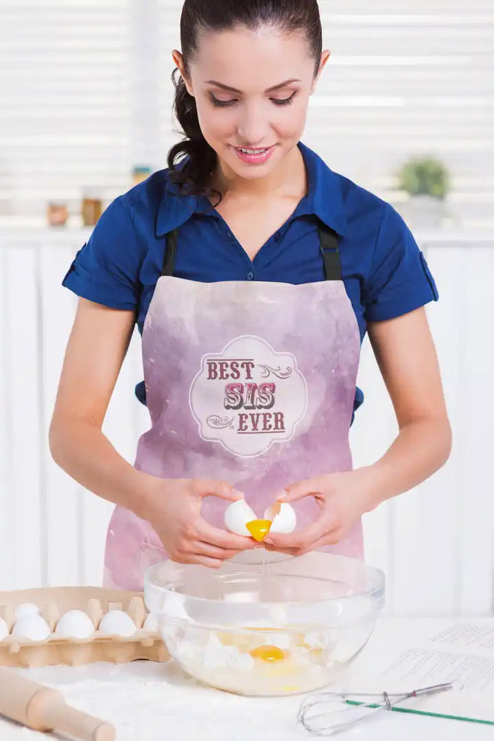 Pink Best Sis Ever Apron