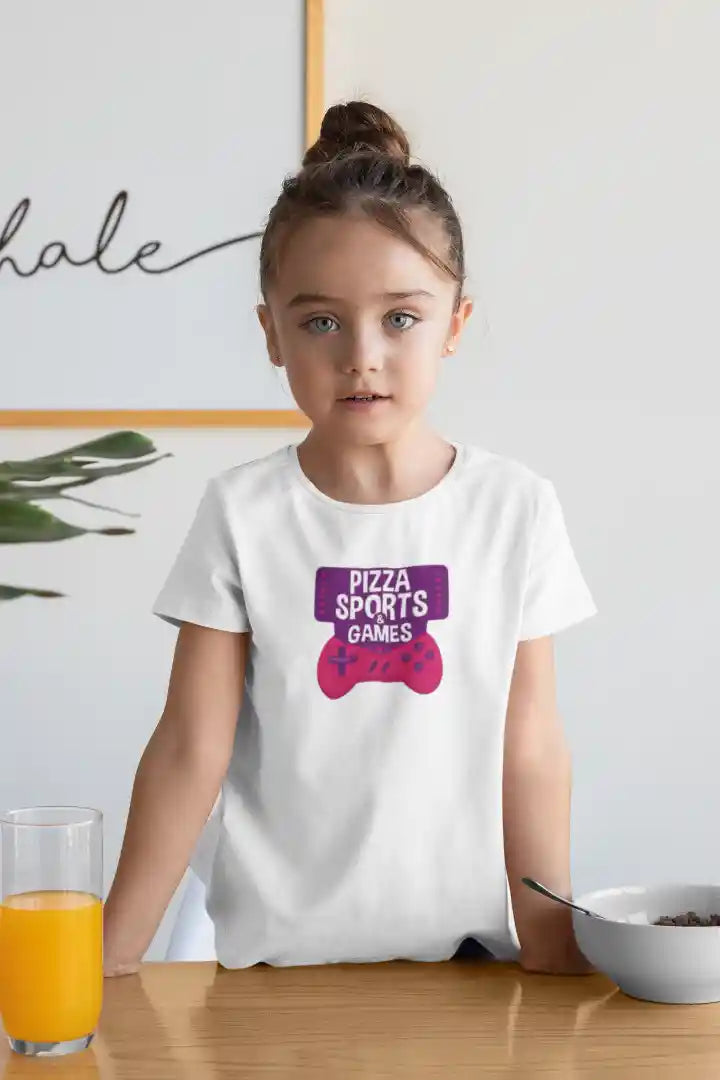 Pizza Sports & Games Unisex Drifit Kid T-shirt