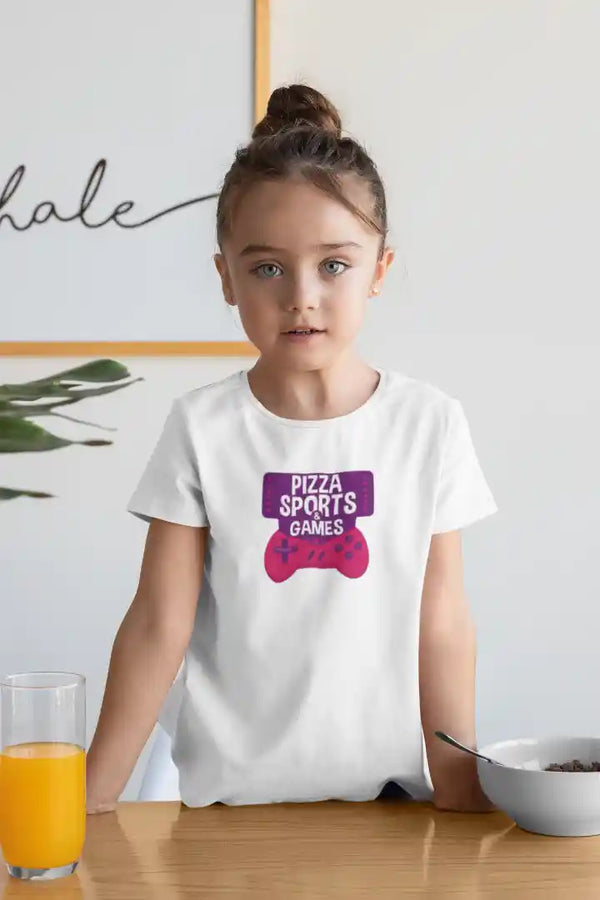 Pizza Sports & Games Unisex Drifit Kid T-shirt