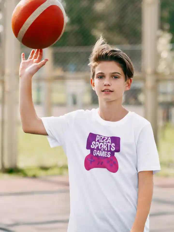 Pizza Sports & Games Unisex Drifit Kid T-shirt