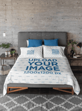 Personalised Photo Bedsheet for Couples and Anniversaries