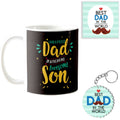 Proud Dad of an Awesome Son Mug, Coaster & Keychain Set