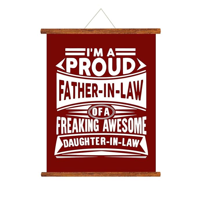 Proud Father In Law Scroll