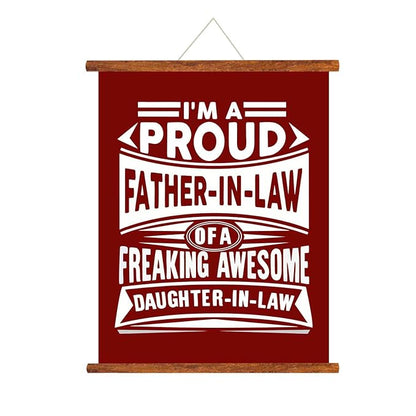Proud Father In Law Scroll