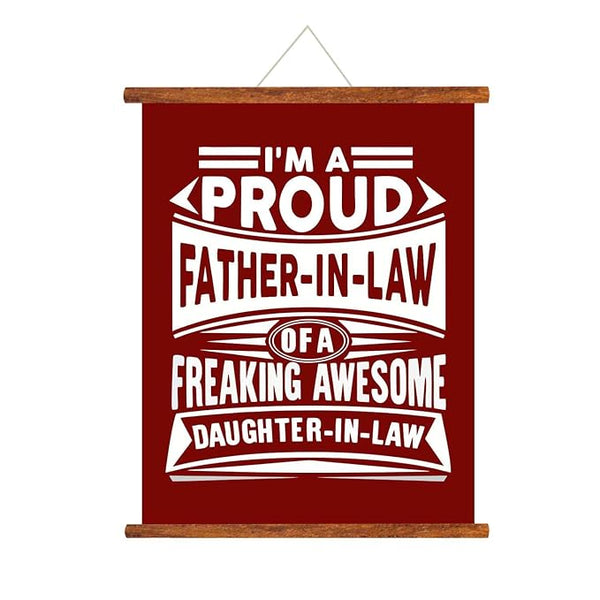 Proud Father In Law Scroll