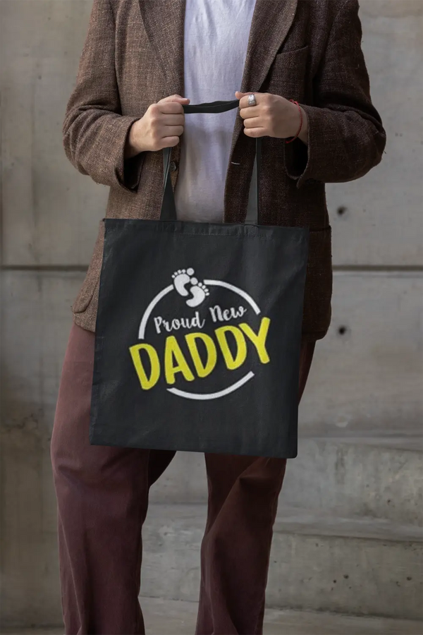Proud New Dad Tote Bag