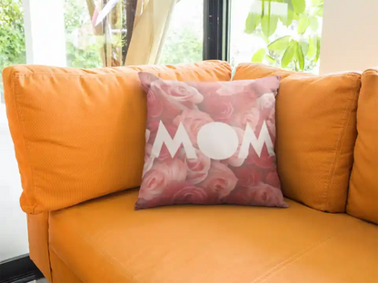 Red Rose Mom Cushion Cover