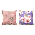 Floral Cushion Cover Set of 2 - Delicate Blossom Print