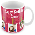 Romantic Multi-Pic Photo Mug - Personalised 4-Photo Coffee Mug