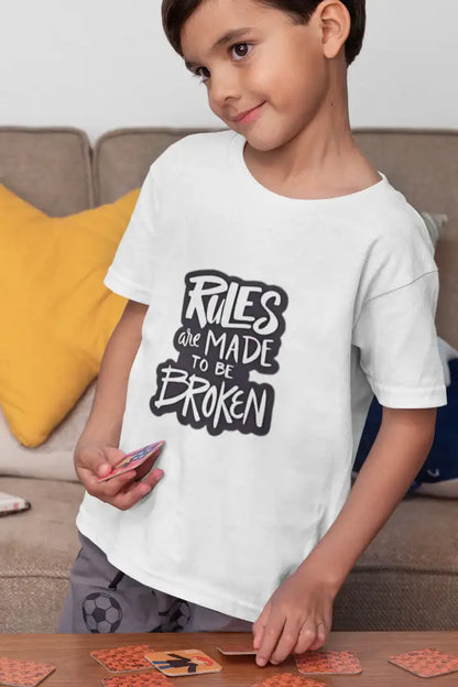 Rules are made to be broken unisex kid drifit t-shirt