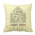 Safe Happy Home Cushion Cover - Personalised Decor