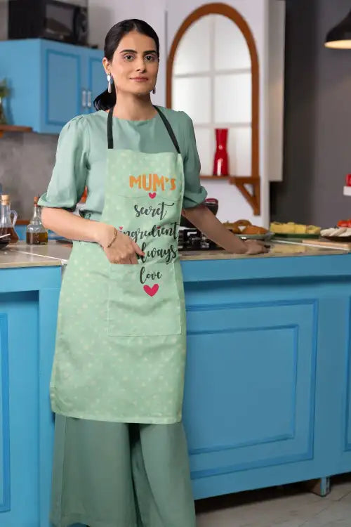 ecret Ingredient is Always Love Kitchen Apron