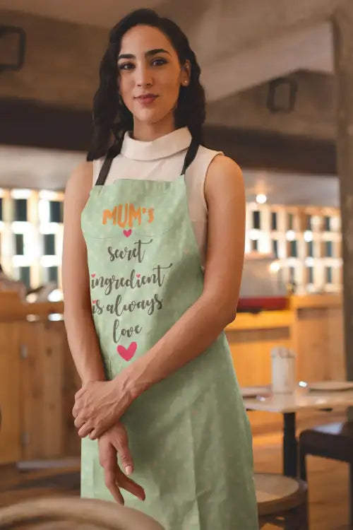 ecret Ingredient is Always Love Kitchen Apron
