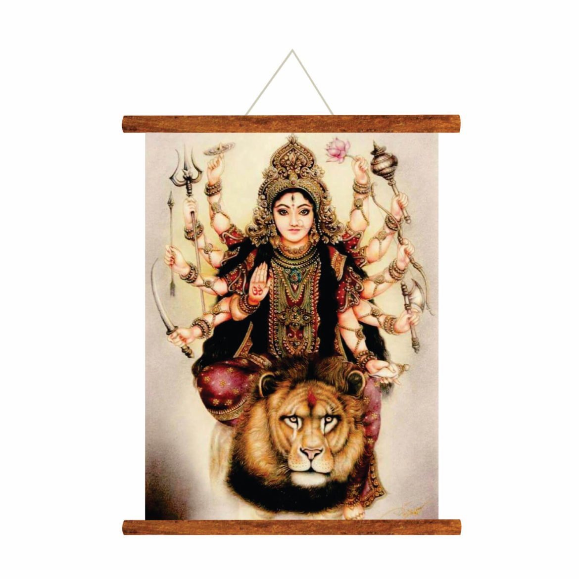 Sherawali-Durga-Ma-Canvas-Scroll-KH5128
