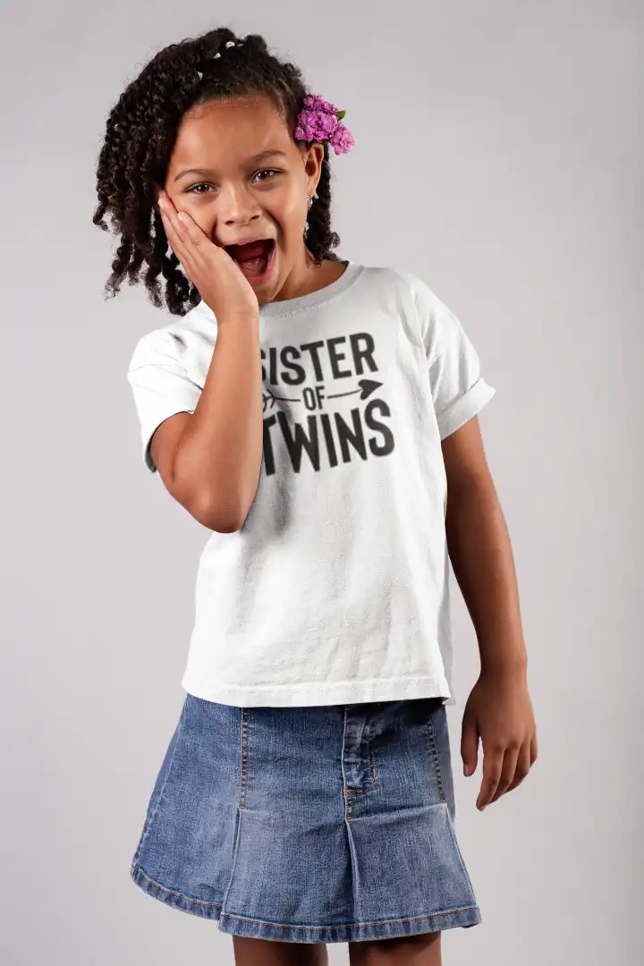 Sister Of Twins Girl T-shirt