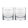 Whiskey Glasses Set of 2 - Sleep Easy Stay Young Engraved