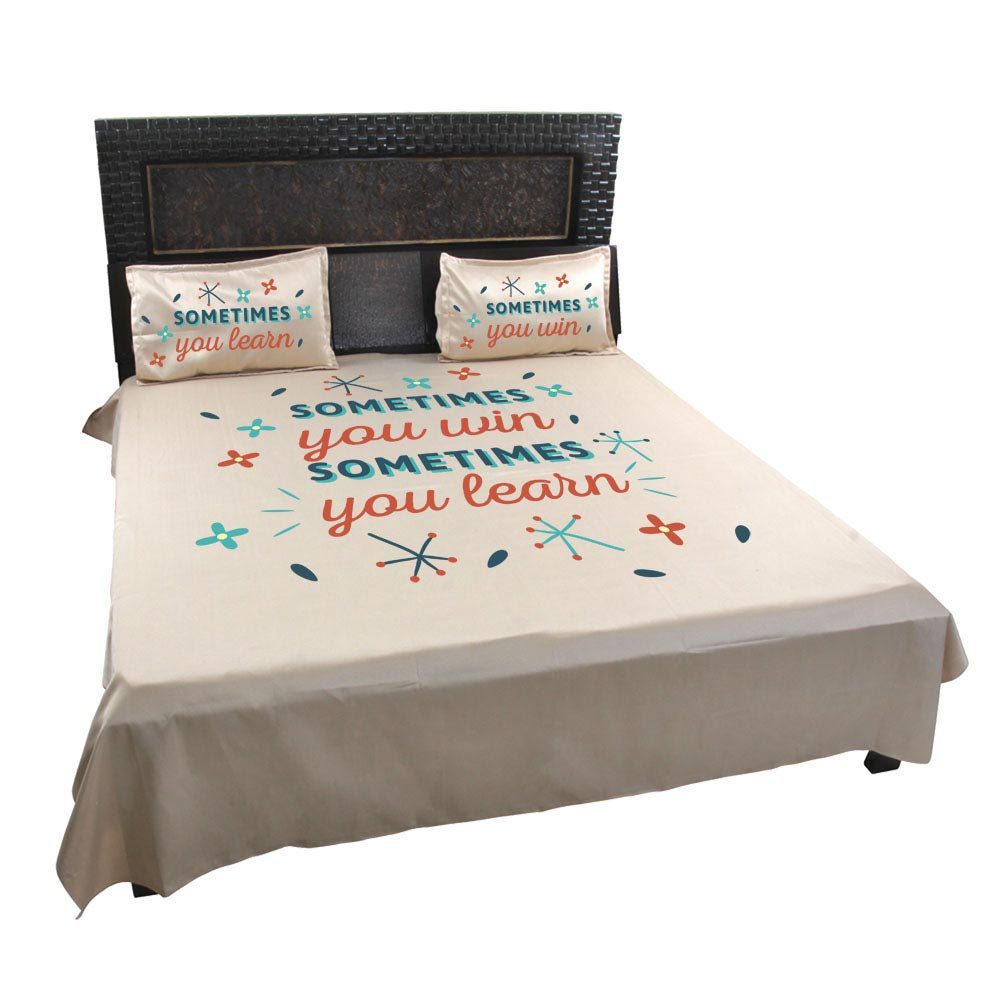 Sometimes-You-Win-Sometimes-You-Learn-Quote-Bedsheet-Beige