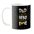 Son's Hero Daughter's Love Personalised Dad Coffee Mug
