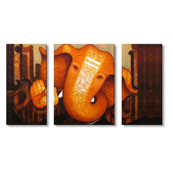 Sparkling-Euphoric-Ganesha-Canvas-Frame-KH2858