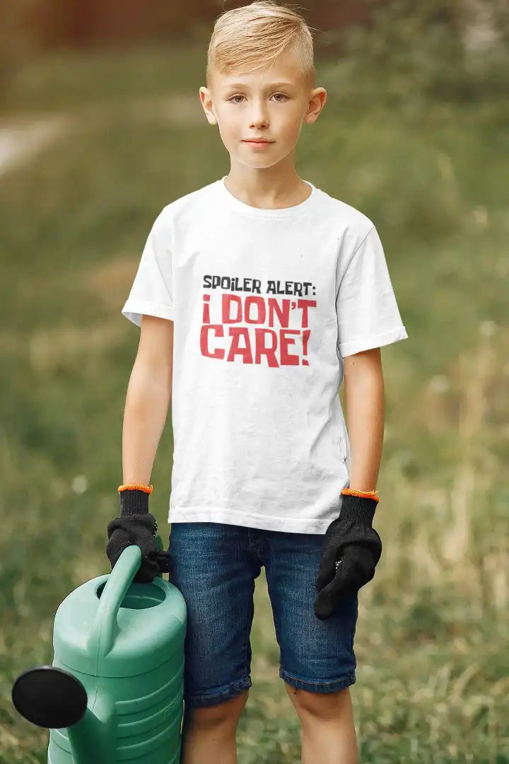 Spoiler Alert I Don't Care Unisex Drifit Kid T-shirt