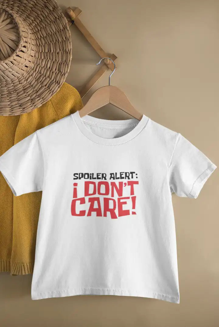 Spoiler Alert I Don't Care Unisex Drifit Kid T-shirt