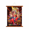 Sri Durga Devi Maa Canvas Scroll - Devotional Pooja Wall Art