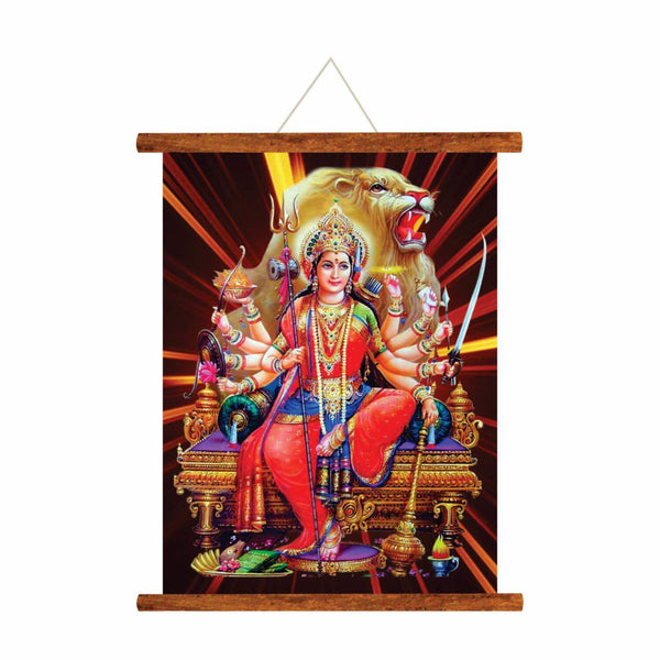 Sri-Durga-Devi-Maa-Canvas-Scroll-KH5129