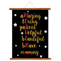 Beautiful Mommy Mother Definition Canvas Scroll for Mom