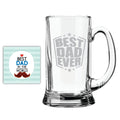 Beer Mug - Starry Best Dad Ever, Personalised Gift for Dad