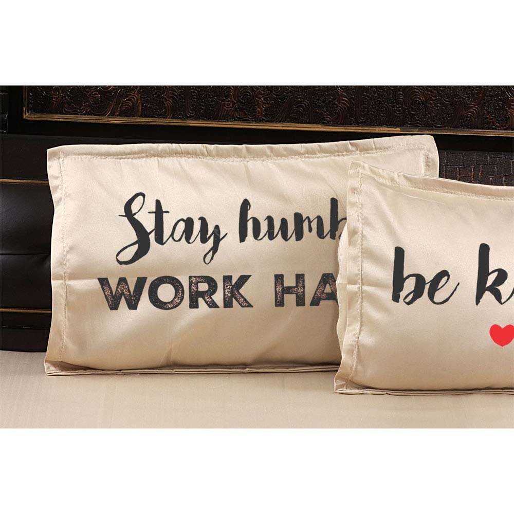 Stay-Humble-Work-Hard-Be-Kind-Quote-Bedsheet-Beige-Pillow