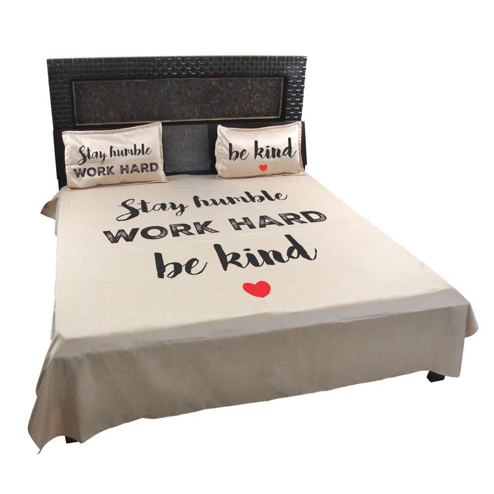 Stay-Humble-Work-Hard-Be-Kind-Quote-Bedsheet-Beige