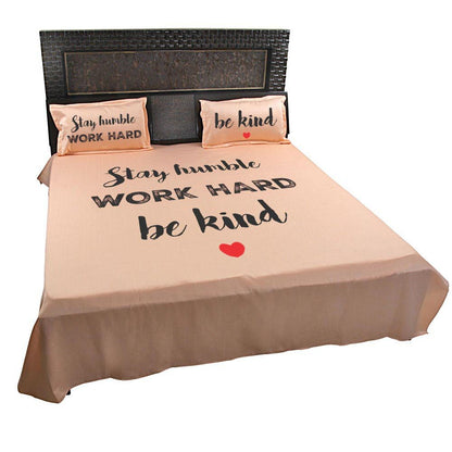 Stay-Humble-Work-Hard-Be-Kind-Quote-Bedsheet-Peach