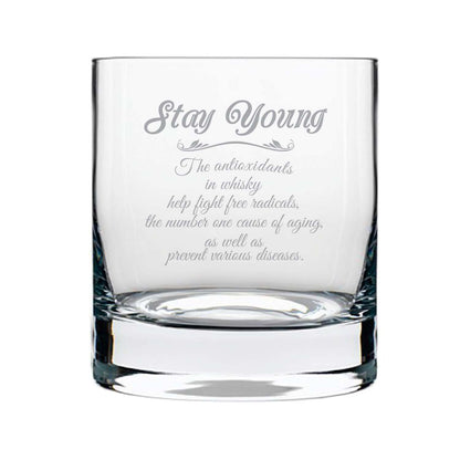 Stay-Young-With-Engraved-Whiskey-Glass-1