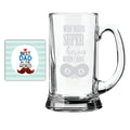 Beer Mug - Super Hero Dad, Personalised Gift for Him