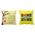 Sweet Happy Home Cushion Cover, Set of 2 Decor Pillows