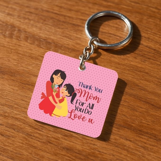 Thank You Mom Keychain