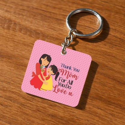 Thank You Mom Keychain