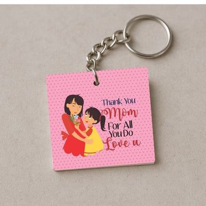 Thank You Mom Keychain