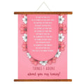 Things I Adore About You Romantic Canvas Scroll