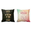 Life Begins When You Think Outside The Box Cushion Cover, Set of 2