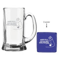 This Guy Loves His Girlfriend Engraved Beer Mug