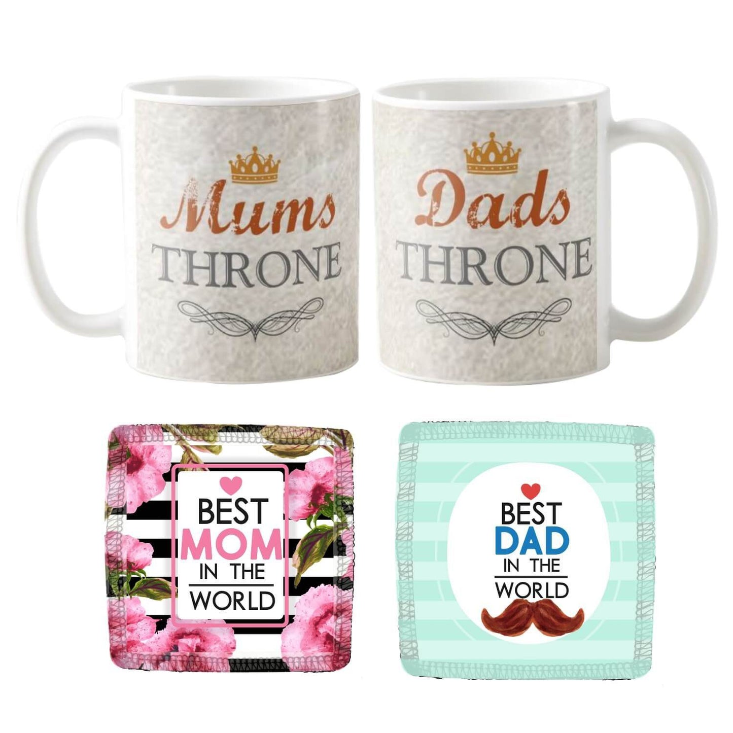 Throne Mom Dad Couple Coffee Mug