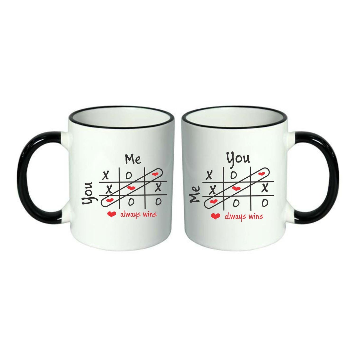 Tic-Tac-Toe-Black-Rim-Handle-Mug