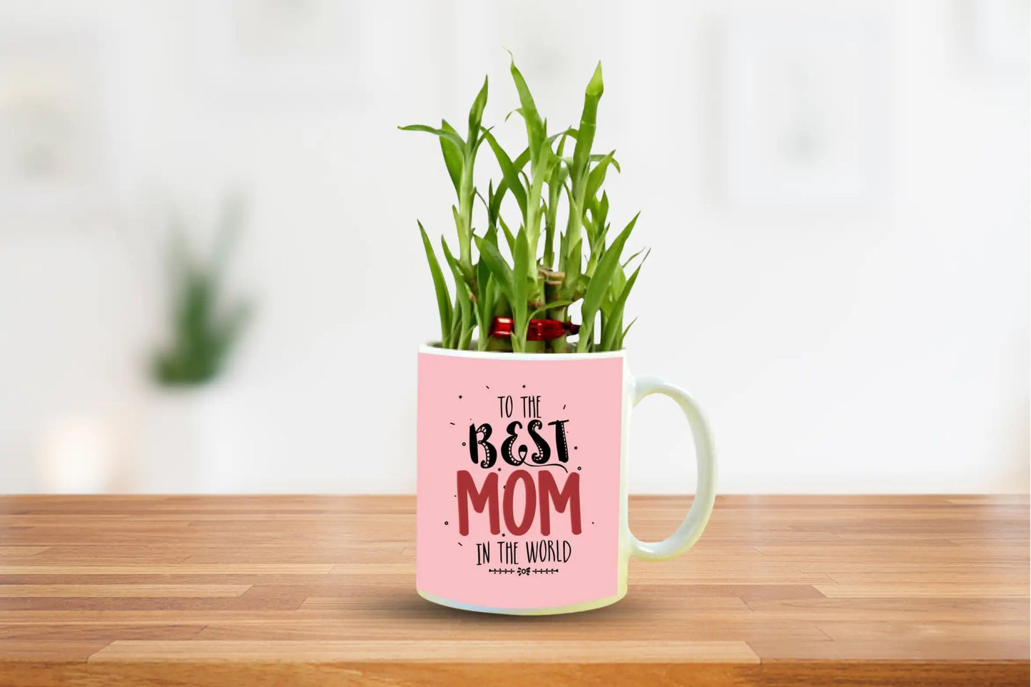To the Best Mom in The world Bamboo Planter