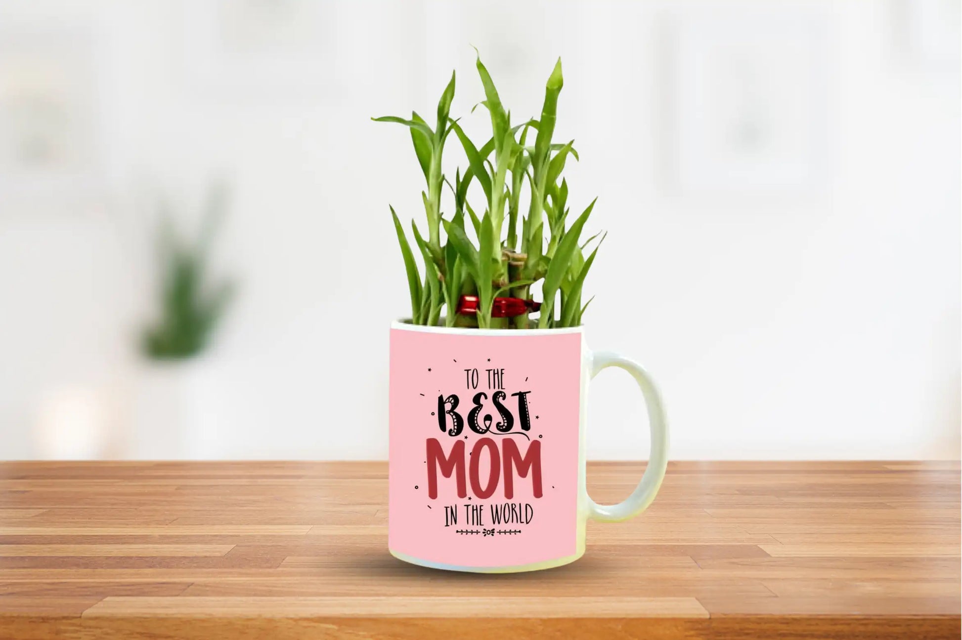 To the Best Mom in The world Bamboo Planter